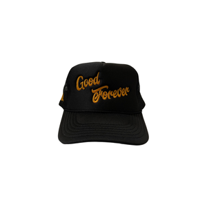 "Good Forever" Trucker - Black/Gold